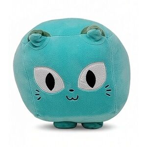 Big Games Pet Simulator X Cat Plush 7 Inch Square Soft Polyester Stuffed Animal